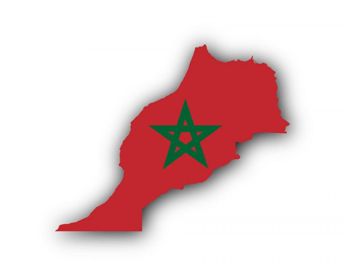 Carte du drapeau marocain